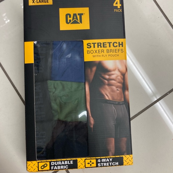 Caterpillar Underwear & Socks Nwt Cat Mens Stretch Boxer Briefs 4